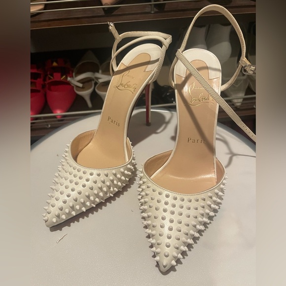 SOLD Christian Louboutin 36.5 Spike heels - Picture 1 of 6